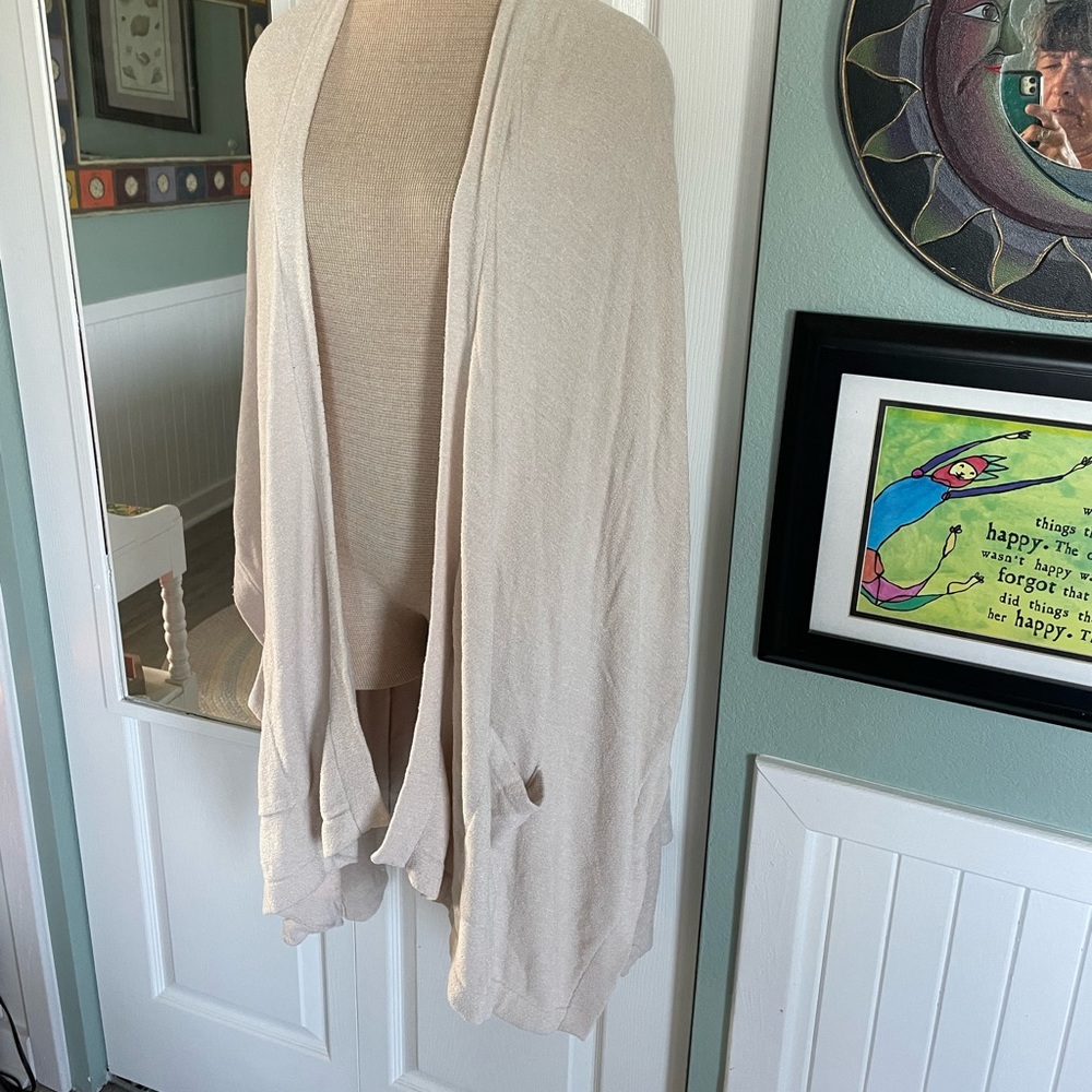 Barefoot Dreams Cream Poncho